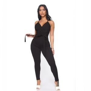 Fashion Nova Cat Women Black Jumpsuit Size S